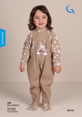 PIGIAMA TUTONE NEONATA M/L 1085 Tellini S.r.l. Ingrosso Abbigliamento